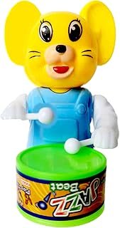 Key-Operated Cute Drummer Toy Dancing Action Toys for Kids Birthday Return Gift (CAT-PINK-0011)