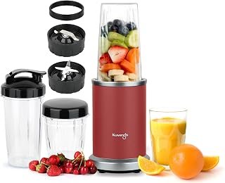 Kuvings New Launch Nutri Blender PRO 2.0 Ferrari Red, Powerful 1000 W Motor, Upgraded 2 Blade Set for Wet & Dry, 2 Jars, Longest Warranty 7 Yrs, Mixer/Grinder/Smoothie Maker