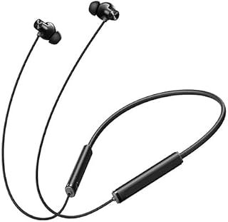 Compatible with Realme 5 ANC Wireless Neckband with Deep Bass Sound, ANC Feature, Long Battery Life, Quick Charge Support, Comfortable Fit and Stylish Look(Black)