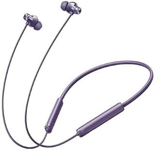 Compatible with Realme 5 ANC Bluetooth Neckband Earphones with ANC Feature, HD Mic, Lightweight Design(Purple)