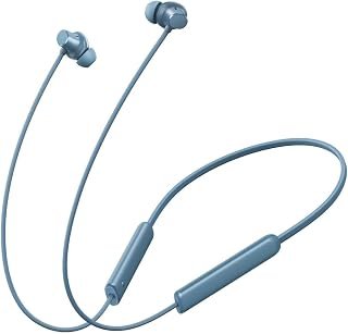 Compatible with Realme 5 Lite Bluetooth Neckband with Deep Bass Sound, Fast Charging Support, HD Calling Mic, Comfortable Fit Design(Blue)
