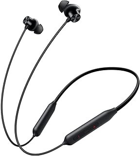 Original Sweatproof Compatible with OnePlus Wireless Bullet Z2 Bluetooth Earphones with 12.4mm Drivers (Black)